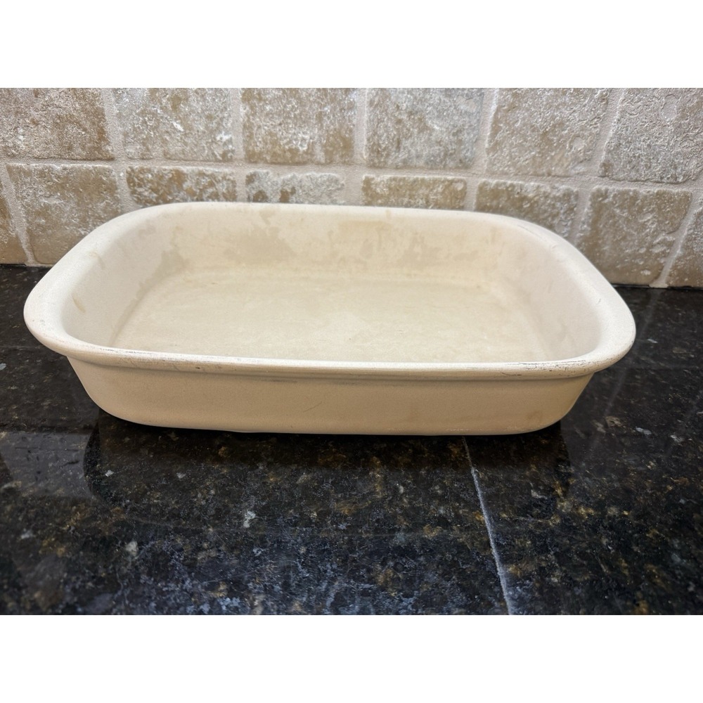 Pampered Chef 9x13 Baker Stone Pan Rectangle Casserole Lasagna Pan